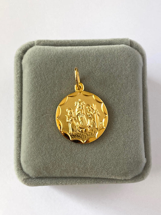 Medalla Fundida de la Virgen de Chiquinquirá  2.1 cm