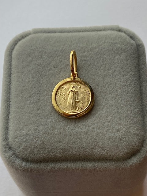 Medalla Fundida de la Inmaculada Concepción 1.4 cm